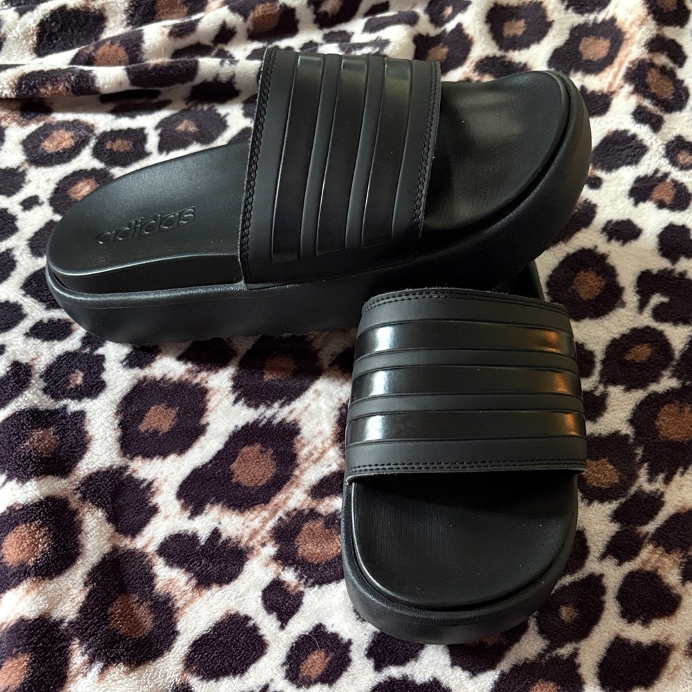 Adidas Black Slide Sandals